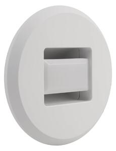 MEGAMAN Oprawa wpuszczana LED Tina, biała, Ø 9 cm, obrotowa Tina, biały / opal, salon / jadalnia, tworzywo sztuczne, nowoczesny