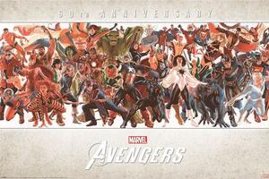 Plakat, Obraz Avengers - 60th Anniversary by Alex Ross