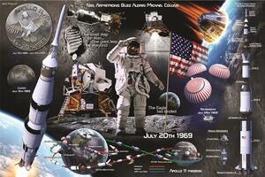 Plakat, Obraz Lunar Landing