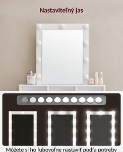 Toaletka Vanesa biała z oświetleniem 145x80x40cm