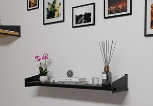 Czarna wisząca półka nad biurko - Thorir 4X