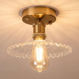 Lampa sufitowa Trish Lamkur, możliwość ściemniania, mosiężny / złoty, salon / jadalnia, szkło