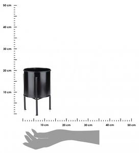 Kwietnik stojak z wkładem 19 cm czarny LOFT