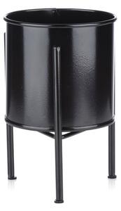 Kwietnik stojak z wkładem 19 cm czarny LOFT