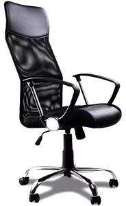 Krzesło biurowe Deluxe Czarne Z Siatką