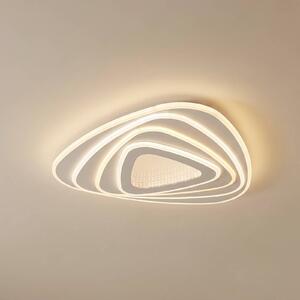 Lampa sufitowa LED Rebeka Lindby, możliwość ściemniania, biały / opal, salon / jadalnia, metal, nowoczesny