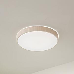 Lampa sufitowa LED Zylo Lindby, możliwość ściemniania, kremowy / amber, salon / jadalnia, tworzywo sztuczne