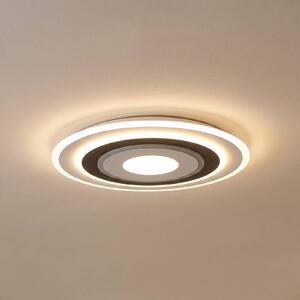 Lampa sufitowa LED Rebeka Lindby, możliwość ściemniania, biały / opal, salon / jadalnia, tworzywo sztuczne, nowoczesny