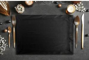 Obrus EUROFIRANY Melinda 85 x 85 cm Czarny