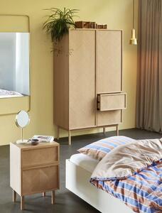 Pościel na pojedyncze łóżko SOLACE Hübsch pomarańczowa 140 x 200 cm / 60 x 63 cm