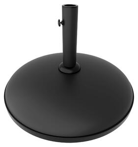 Radika - Okrągła podstawa do parasola ogrodowego Ø51 cm, 25 kg, z czarnego betonu