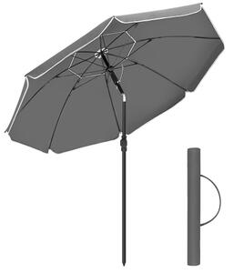Parasol SOLARA, Ø160 cm, szara SongmicsHome