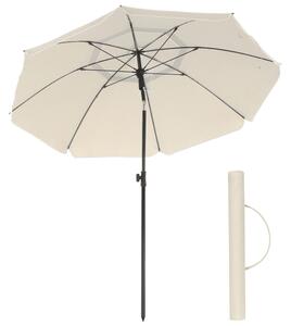 Parasol SOLARA, Ø200 cm, beżowa SongmicsHome
