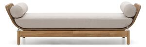 Sofa ogrodowa z litego drewna akacjowego w naturalnym kolorze Catalina – Kave Home