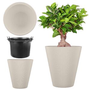 Doniczka Linea 30 cm, migdał 1 szt