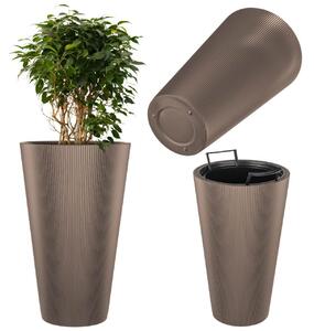 Doniczka Linea Slim 30 cm, kakao, 1 szt