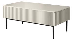 Stolik kawowy Nicole 120 cm - kaszmir / czarne nóżki
