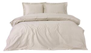 Beżowa pościel dwuosobowa z satyny bawełnianej 240x220 cm Elegant – Mijolnir
