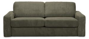 Sztruksowa rozkładana sofa w kolorze khaki 195 cm Nona – Makamii