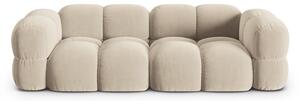 Beżowa aksamitna sofa 250 cm Loretto – Cosmopolitan Design