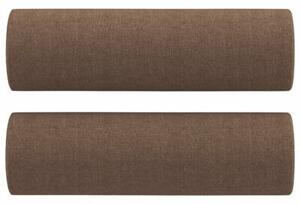 Sofa 3-osobowa z poduszkami, brÄ zowa, 180 cm, tkanina