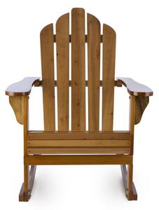 Blumfeldt Rushmore, krzesło ogrodowe, fotel bujany, adirondack, 71 x 95 x 105 cm, brązowy