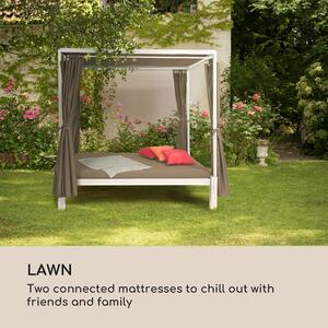 Blumfeldt Senator Lounge, leżak ogrodowy, leżanka, 188 x 208 x 205 cm, dach przeciwsłoneczny