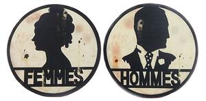 Tabliczki na drzwi toalety Antic Line Femmes/Hommes