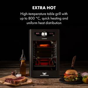 Klarstein Steakreaktor Core, grill wysokotemperaturowy, 2100 W, 800°C, termometr szpikulcowy