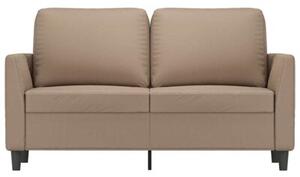 Sofa, 2-osobowa kolor cappuccino, 120 cm, sztuczna skÃ³ra