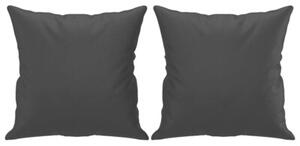 Sofa 2-osobowa z poduszkami, czarna, 120 cm, sztuczna skÃ³ra