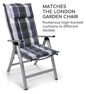 Blumfeldt London, regulowane krzesło ogrodowe, fotel ogrodowy, zestaw 2 sztuk, Textilene, aluminium, 6 pozycji, składane