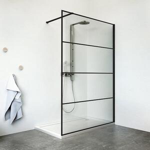 Roth Walk In ścianka prysznicowa 80 cm czarny/szkło przezroczyste PLH 08020 NPE