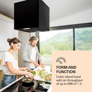 Klarstein Kronleuchter, okap kuchenny, 596 m³/h, panel LED, klasa energetyczna A