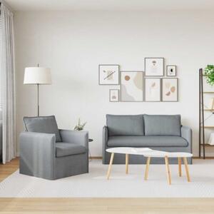 ModuÅowa kanapa jasnoszara z ergonomicznym designem i metalowÄ ramÄ