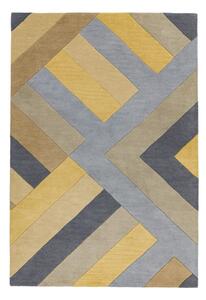 Szaro-żółty dywan Asiatic Carpets Big Zig, 120x170 cm