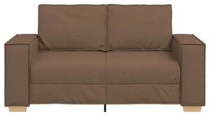 Sofa 2-osobowa brÄ zowa 160x78x84 cm tkanina