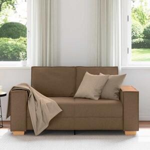Sofa 2-osobowa brÄ zowa 160x78x84 cm tkanina
