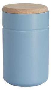 Niebieski porcelanowy pojemnik z drewnianym wieczkiem Maxwell & Williams Tint, 900 ml