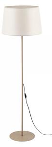 Lampa podłogowa TK Lighting MAJA Sabia/Ecru 148 cm – tkaninowy klosz, E27 LED, przytulne światło do salonu i sypialni