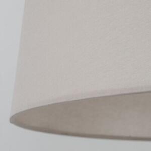 Lampa podłogowa TK Lighting MAJA Sabia/Ecru 148 cm – tkaninowy klosz, E27 LED, przytulne światło do salonu i sypialni