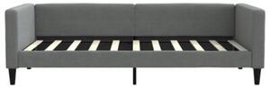 Sofa rozsuwana, ciemnoszara, 90x190 cm, tkanina