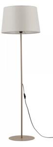 Lampa podłogowa TK Lighting MAJA Sabia/Ecru 148 cm – tkaninowy klosz, E27 LED, przytulne światło do salonu i sypialni