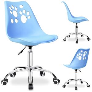 Krzesło biurowe obrotowe GROVER niebieskie