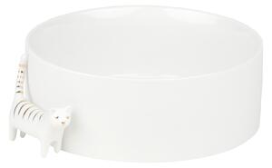 Biała porcelanowa miska CAT
