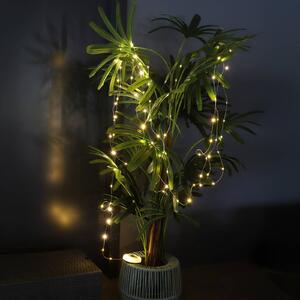 FH Lighting Łańcuch świetlny LED Benni, biały, 10 m, z możliwością przedłużenia