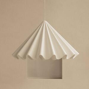 Audo Copenhagen Lampa wisząca Audo Dancing, biała, Ø 65 cm, filc