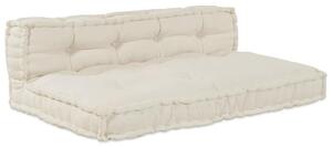 Modularna sofa kremowa z tkaniny - wszechstronny i komfortowy mebel do salonu