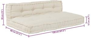 Modularna sofa kremowa z tkaniny - wszechstronny i komfortowy mebel do salonu