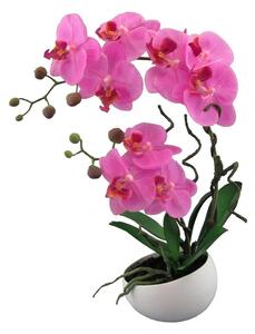 Sztuczna Orchidea w doniczce różowy, 42 cm